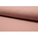 Musselin Uni dusty rose