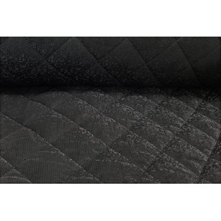 Jackenstoff Stepp Quilt matt sprinkle schwarz