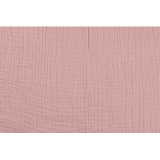 Musselin Uni dusty rose soft