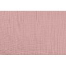 Musselin Uni dusty rose soft